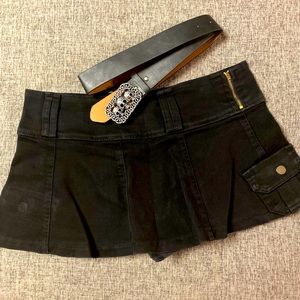 Skirt with Skull Belt